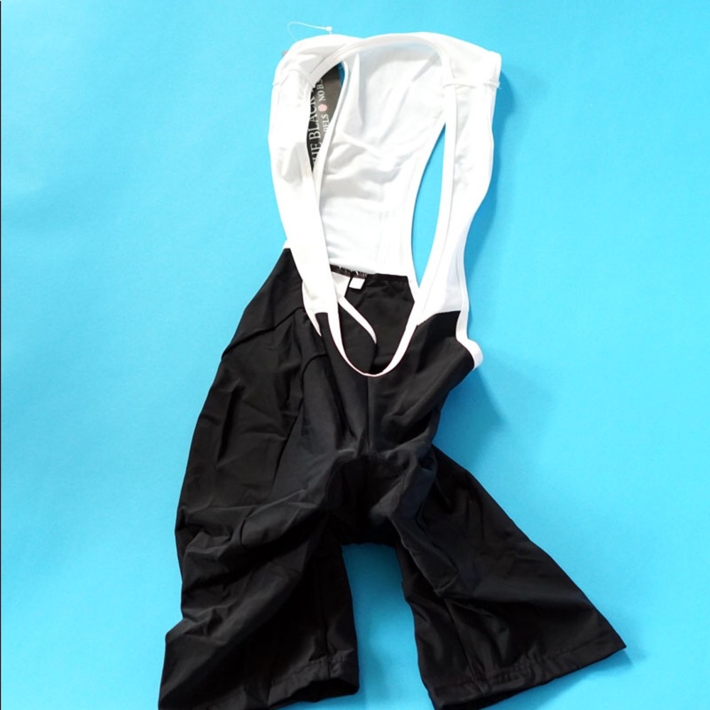 Women’s The Black Bibs padded cycling bib shorts M